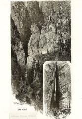 Igla - lesorez po risbi Richarda Püttnerja iz leta 1878 (Vir: Zgornja Savinjska dolina na starih fotografijah)